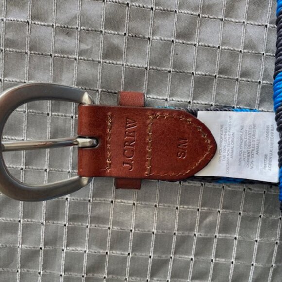 J Crew polyester cords braided black and blue 40 inches long - Picture 4 of 4